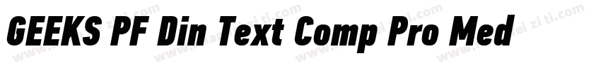 GEEKS PF Din Text Comp Pro Medium字体转换